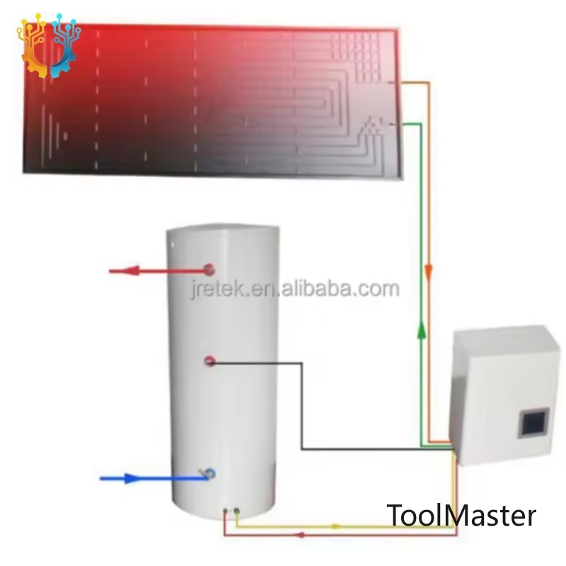 Solar Water Pump - 【2026】 TYN-50 ソーラーエアソース熱力学ヒートポンプ給湯器自立型分割システム（ホテル、ガレージ用）