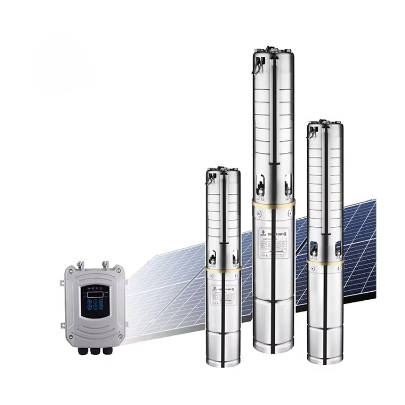 Solar Water Pump - 高圧灌漑用1.5馬力垂直型ソーラー水中ディープウェルポンプ（農業灌漑用）