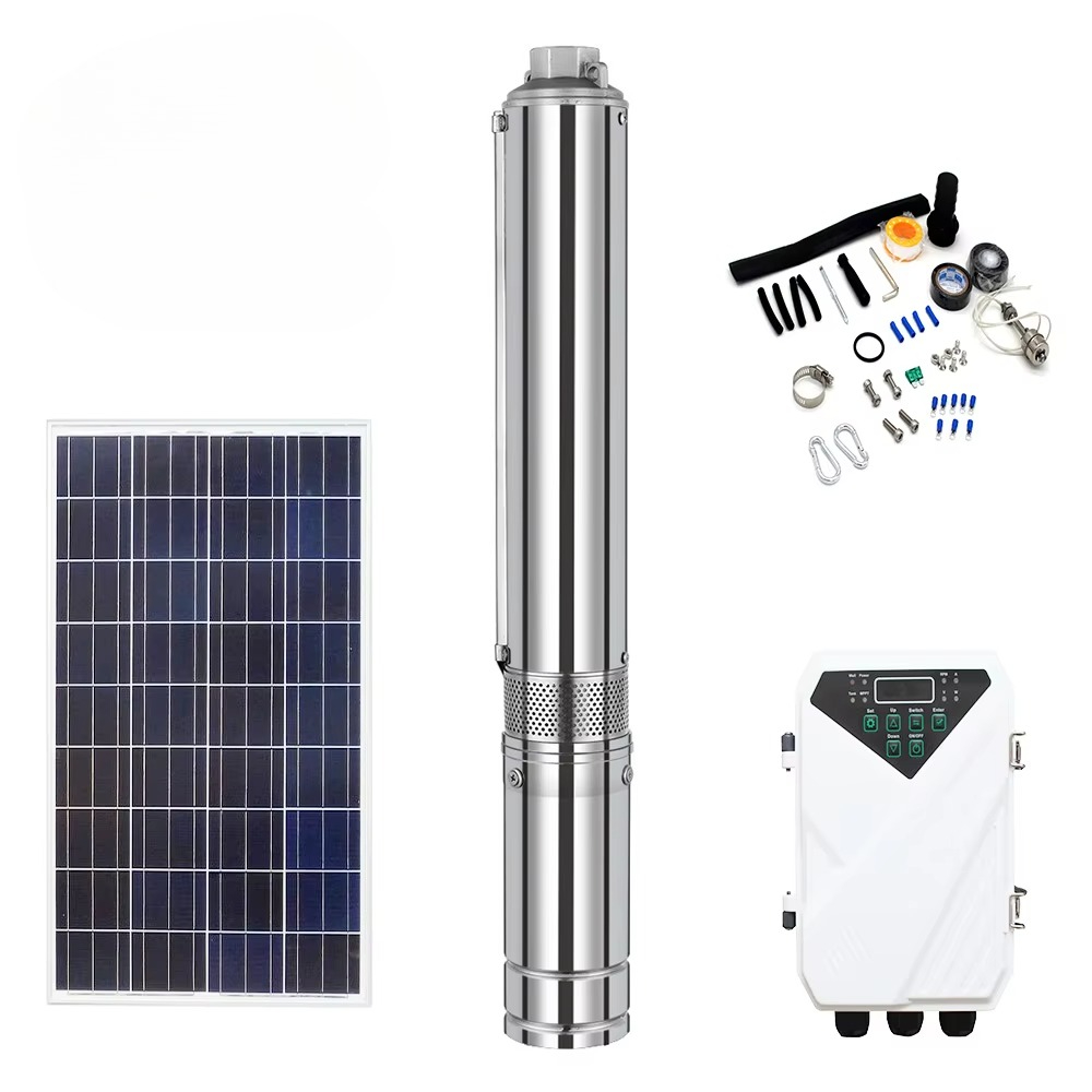 Solar Water Pump - 高圧灌漑用1.25インチソーラー式水中ディープウェルポンプ