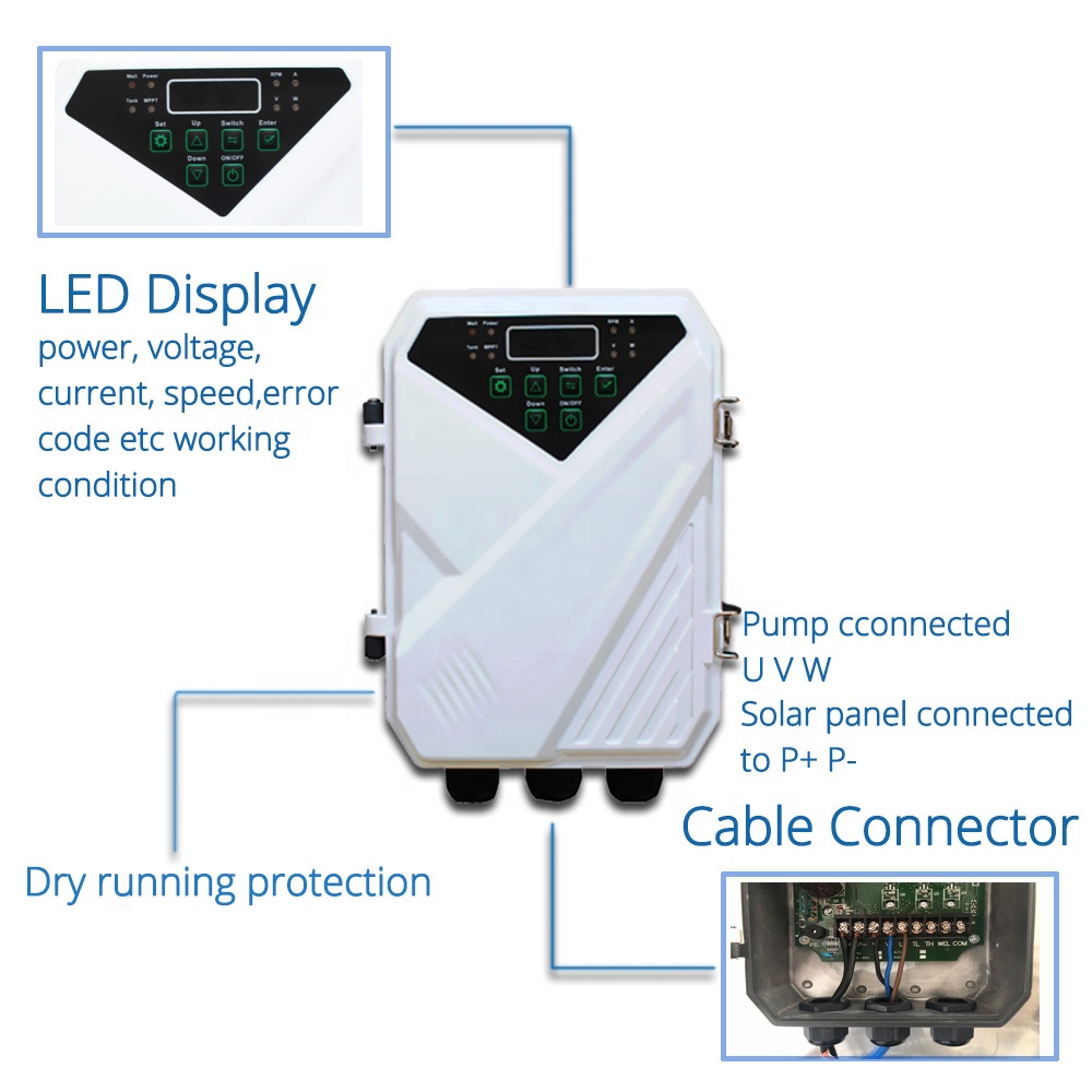 DC高圧48V 120m深井戸水中ソーラーウォーターポンプ - Solar Water Pump のレビューと価格